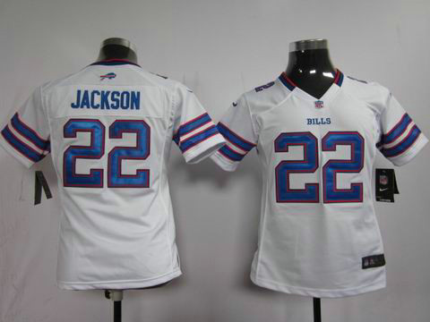 Nike Women's NFL Buffalo Bills 22 Jackson Game Jerseys in White